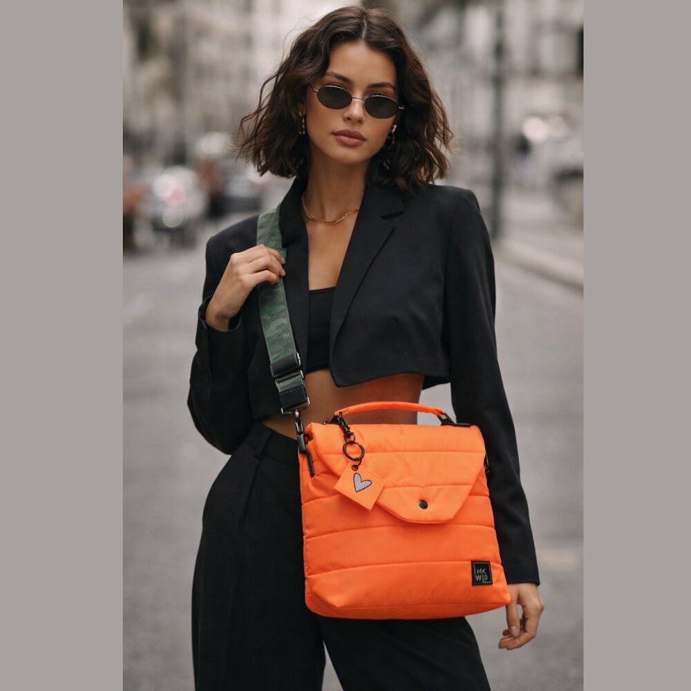 IHKWIP Couture Shoulder Bag Fluorecent Orange - NEW - Picture 10 of 10